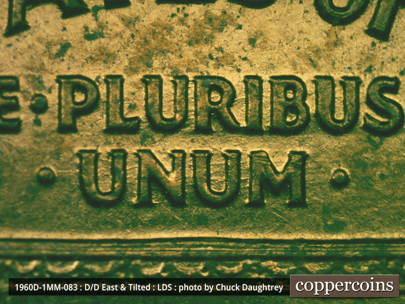 Die-stage C marker on 1960D•1MM•083 (1960 Repunched Mint Mark).