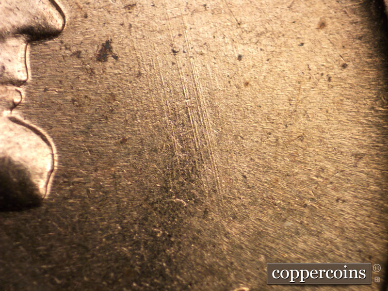 Die-stage B marker on 1960D•1MM•084 (1960 Repunched Mint Mark).