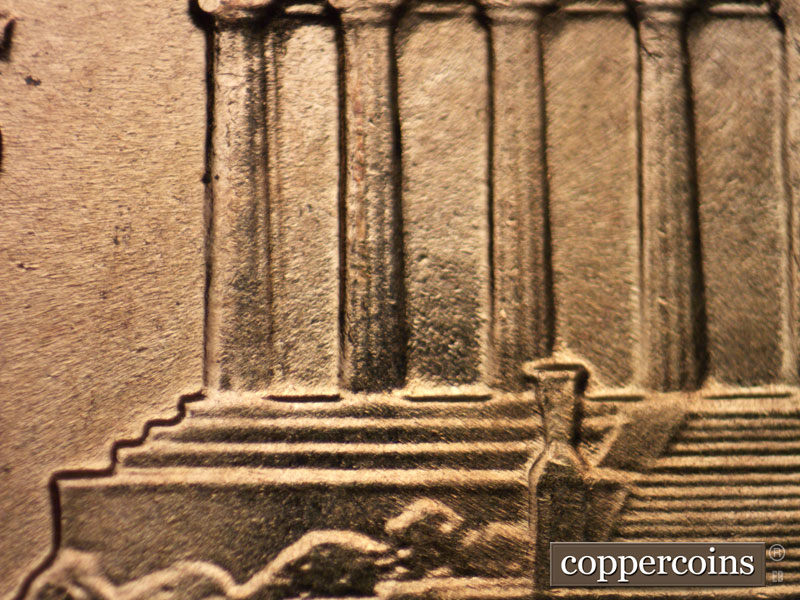 Die-stage B marker on 1960D•1MM•088 (1960 Repunched Mint Mark).