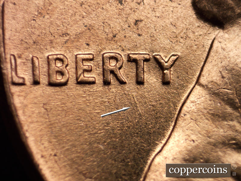 Die-stage C marker on 1960D•1MM•088 (1960 Repunched Mint Mark).