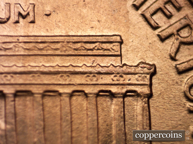Die-stage C marker on 1960D•1MM•088 (1960 Repunched Mint Mark).
