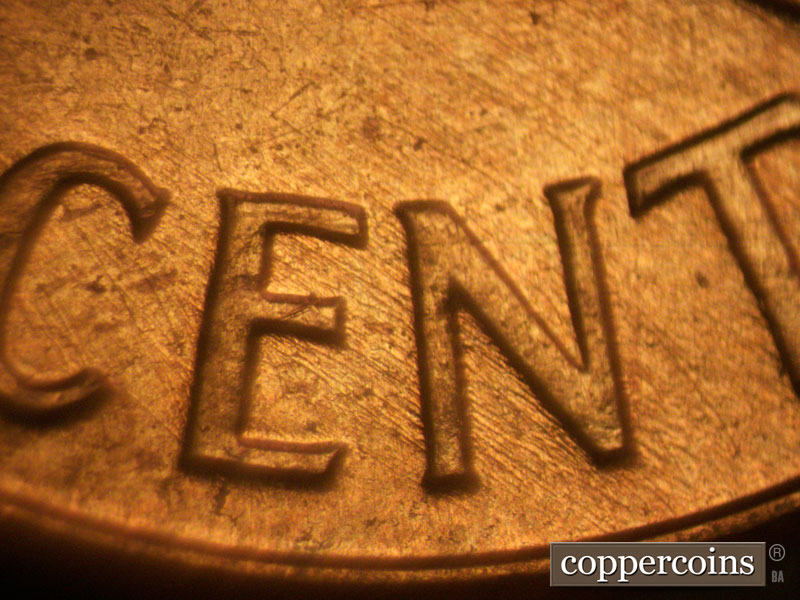 Die-stage A marker on 1960D•1MM•094 (1960 Repunched Mint Mark).
