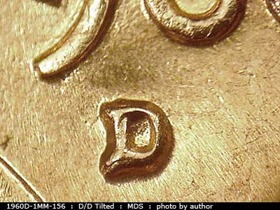 1960 Lincoln cent obverse, CopperCoins die 1960D•1MM•094.