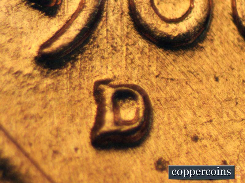 1960 Lincoln cent obverse, CopperCoins die 1960D•1MM•102.
