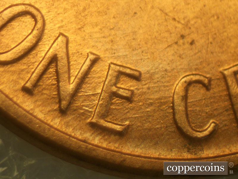 Die-stage C marker on 1960D•1MM•104 (1960 Repunched Mint Mark).