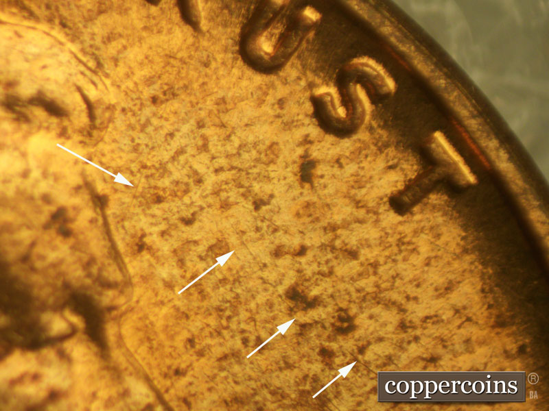 Die-stage C marker on 1960D•1MM•107 (1960 Repunched Mint Mark).