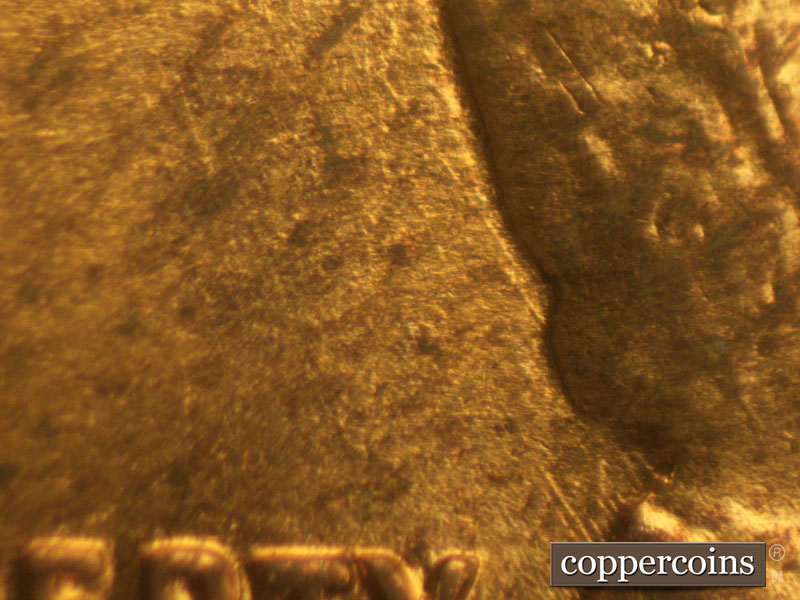 Die-stage C marker on 1960D•1MM•107 (1960 Repunched Mint Mark).