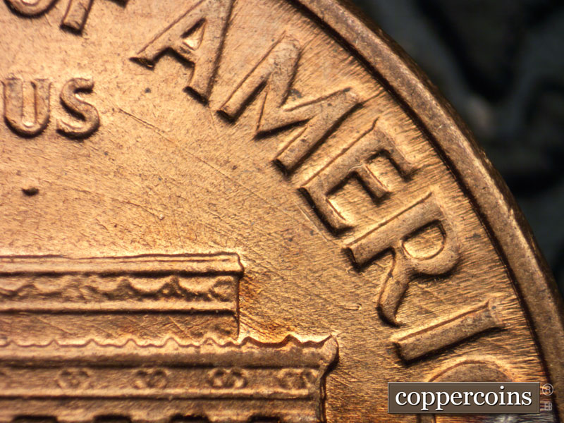 Die-stage C marker on 1960D•1MM•109 (1960 Repunched Mint Mark).