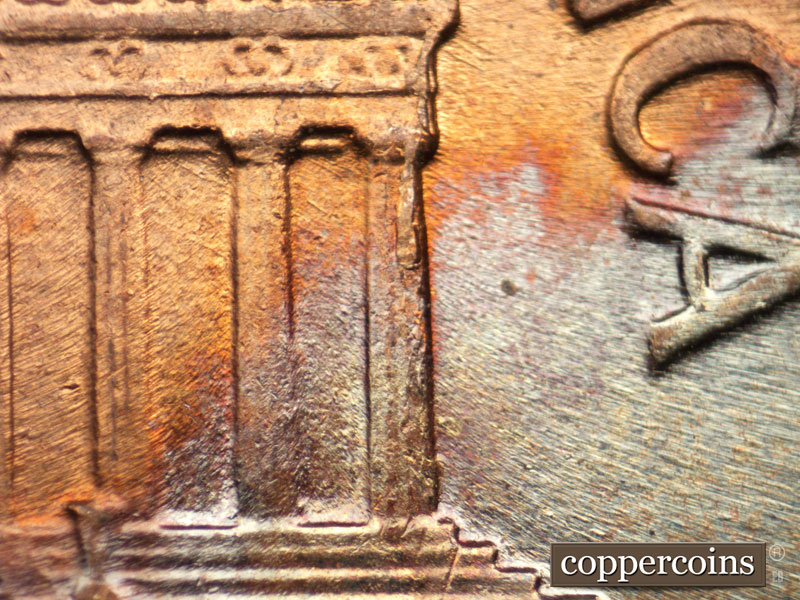 Die-stage C marker on 1960D•1MM•109 (1960 Repunched Mint Mark).