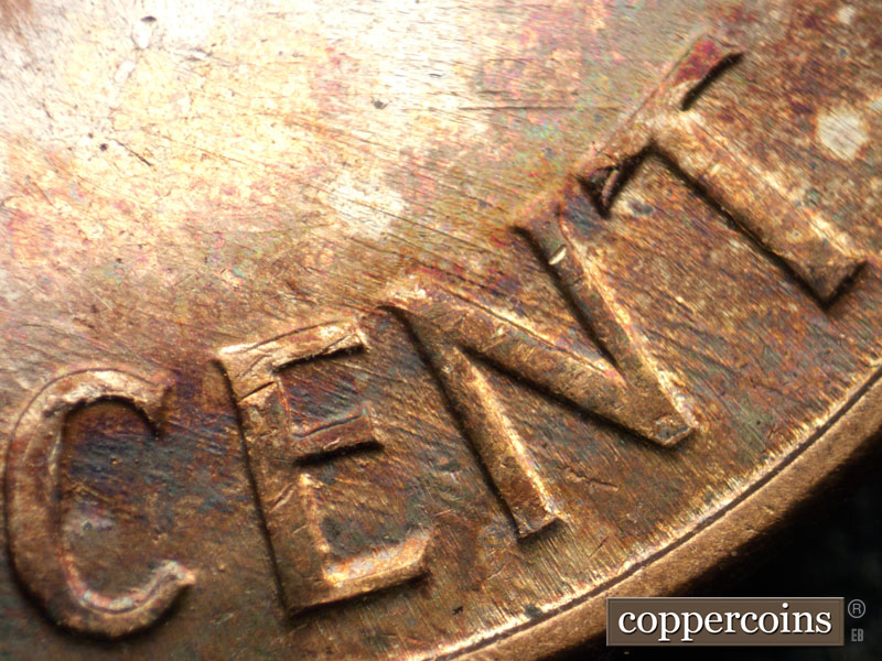 Die-stage C marker on 1960D•1MM•109 (1960 Repunched Mint Mark).