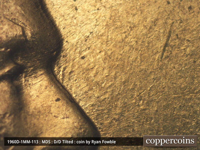 Die-stage C marker on 1960D•1MM•113 (1960 Repunched Mint Mark).