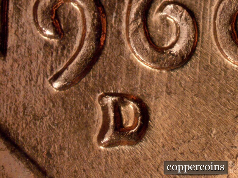 1960 Lincoln cent obverse, CopperCoins die 1960D•1MM•116.