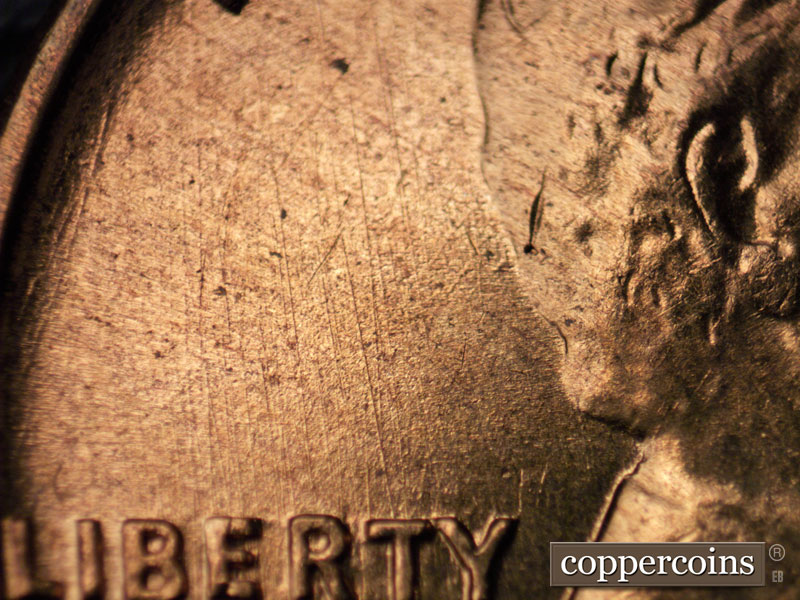 Die-stage C marker on 1960D•1MM•116 (1960 Repunched Mint Mark).