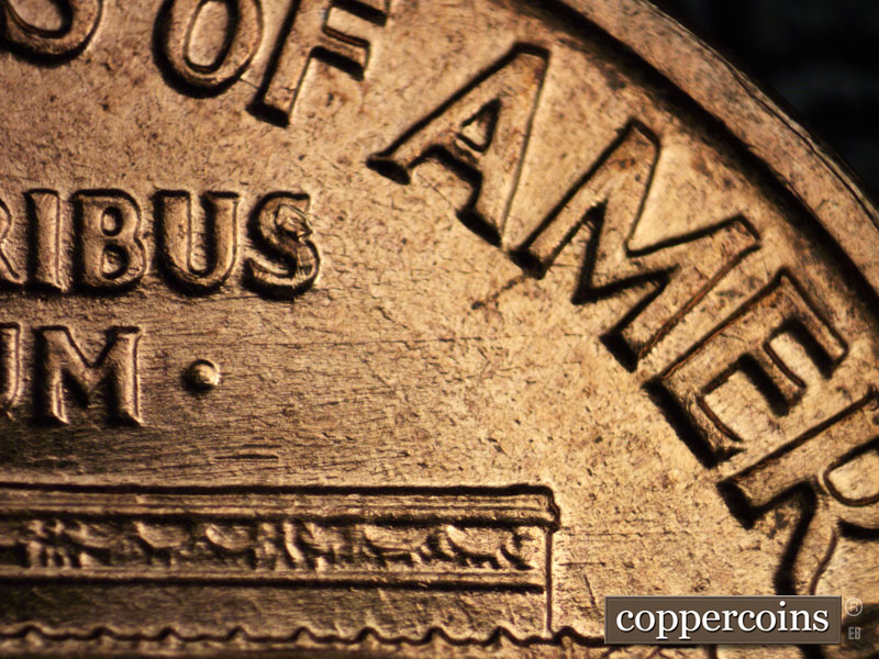 Die-stage C marker on 1960D•1MM•116 (1960 Repunched Mint Mark).