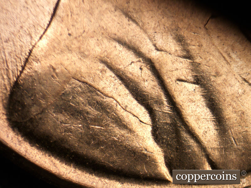 Die-stage C marker on 1960D•1MM•119 (1960 Repunched Mint Mark).