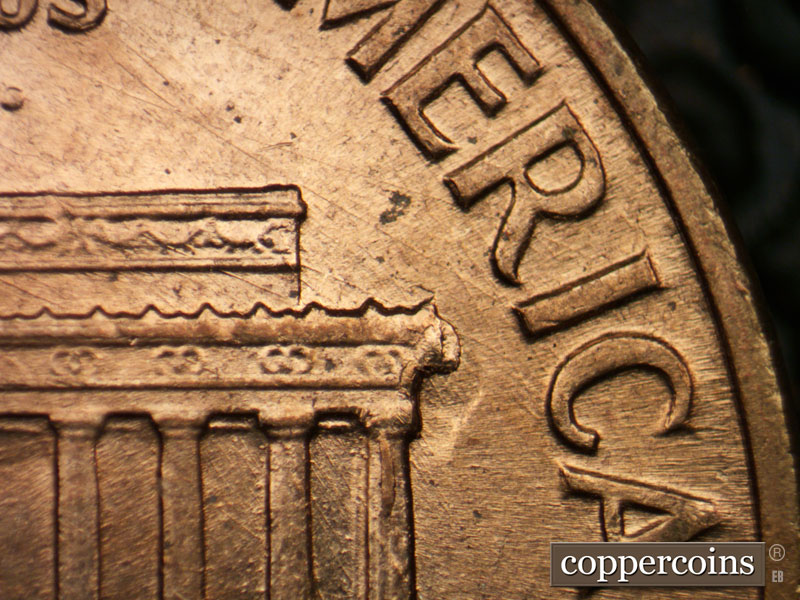 Die-stage A marker on 1960D•1MM•120 (1960 Repunched Mint Mark).