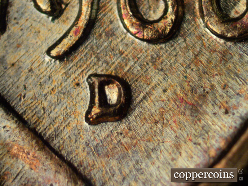 1960 Lincoln cent obverse, CopperCoins die 1960D•1MM•122.