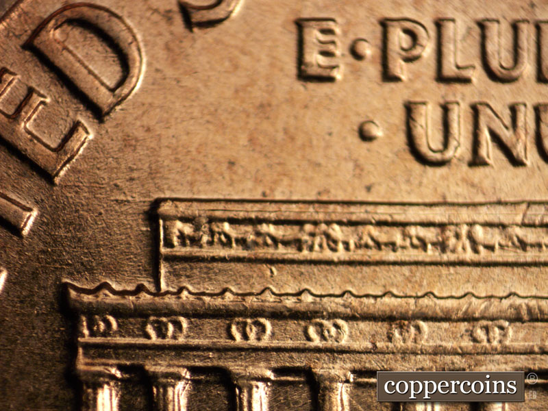 Die-stage B marker on 1960D•1MM•125 (1960 Repunched Mint Mark).