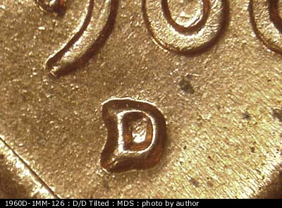 1960 Lincoln cent obverse, CopperCoins die 1960D•1MM•126.