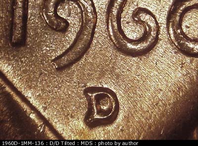 1960 Lincoln cent obverse, CopperCoins die 1960D•1MM•136.