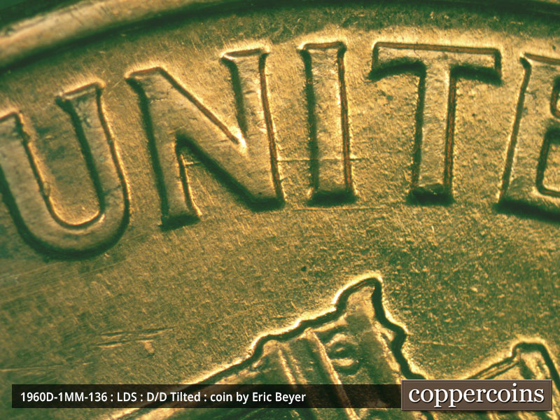 Die-stage C marker on 1960D•1MM•136 (1960 Repunched Mint Mark).