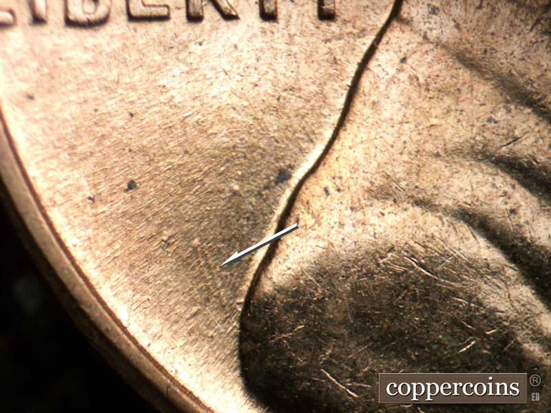 Die-stage C marker on 1960D•1MM•137 (1960 Repunched Mint Mark).