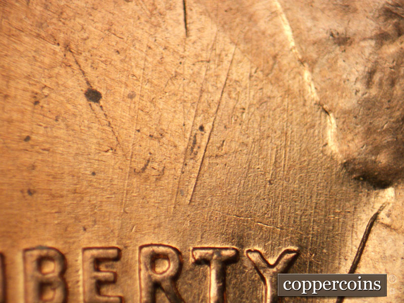 Die-stage B marker on 1960D•1MM•138 (1960 Repunched Mint Mark).