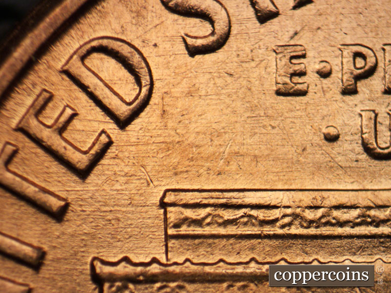 Die-stage B marker on 1960D•1MM•138 (1960 Repunched Mint Mark).