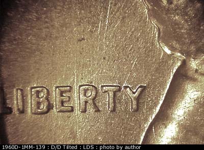 Die-stage C marker on 1960D•1MM•139 (1960 Repunched Mint Mark).