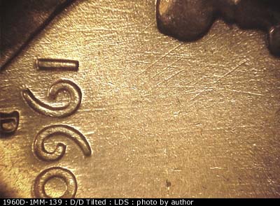 Die-stage C marker on 1960D•1MM•139 (1960 Repunched Mint Mark).