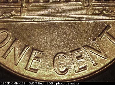 Die-stage C marker on 1960D•1MM•139 (1960 Repunched Mint Mark).