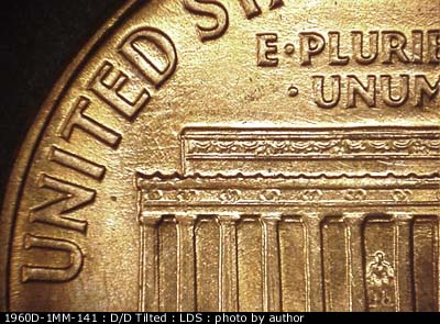 Die-stage C marker on 1960D•1MM•141 (1960 Repunched Mint Mark).