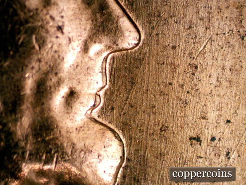 Die-stage B marker on 1960D•1MM•150 (1960 Repunched Mint Mark).