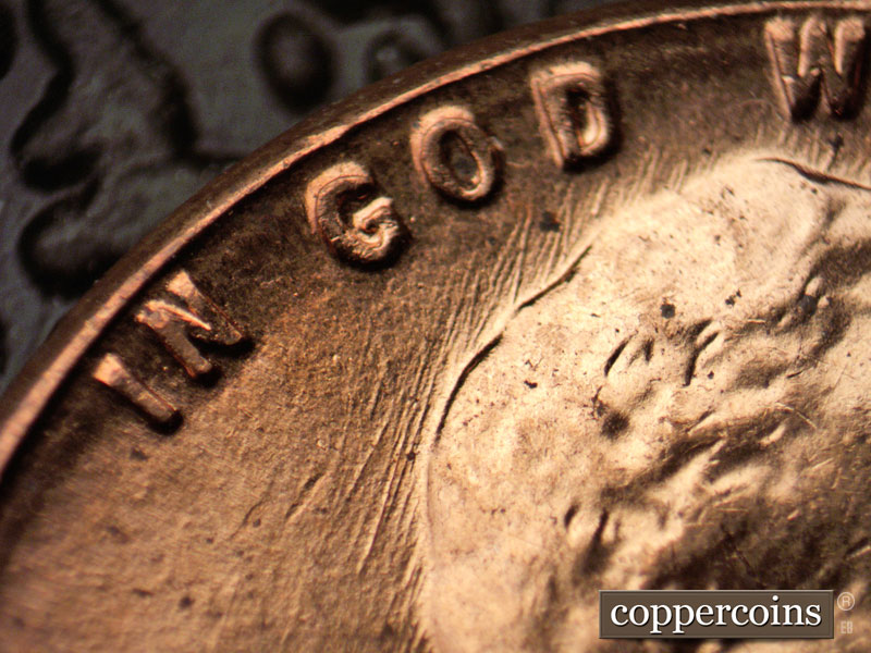 Die-stage C marker on 1960D•1MM•166 (1960 Repunched Mint Mark).