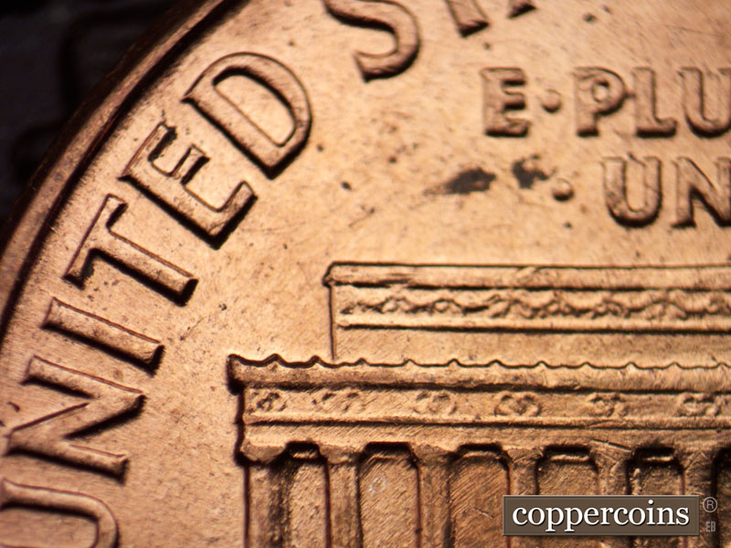 Die-stage C marker on 1960D•1MM•166 (1960 Repunched Mint Mark).
