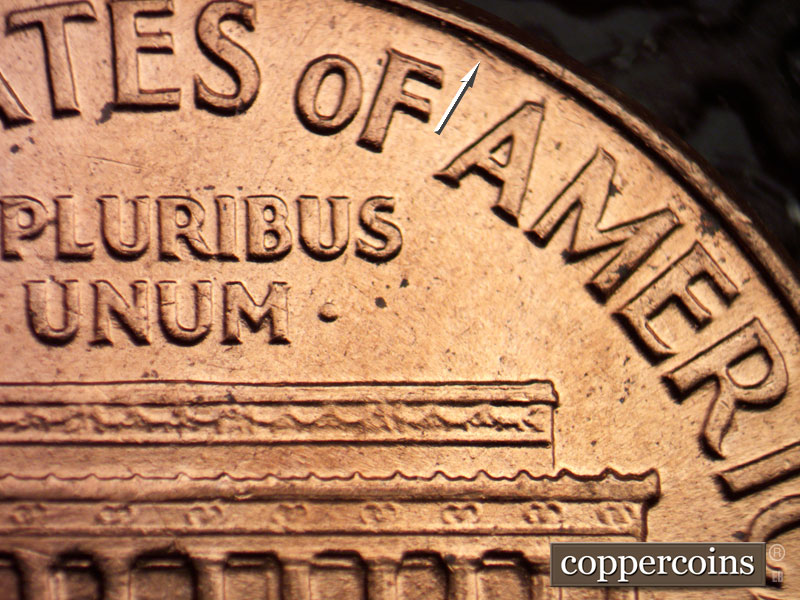 Die-stage C marker on 1960D•1MM•166 (1960 Repunched Mint Mark).