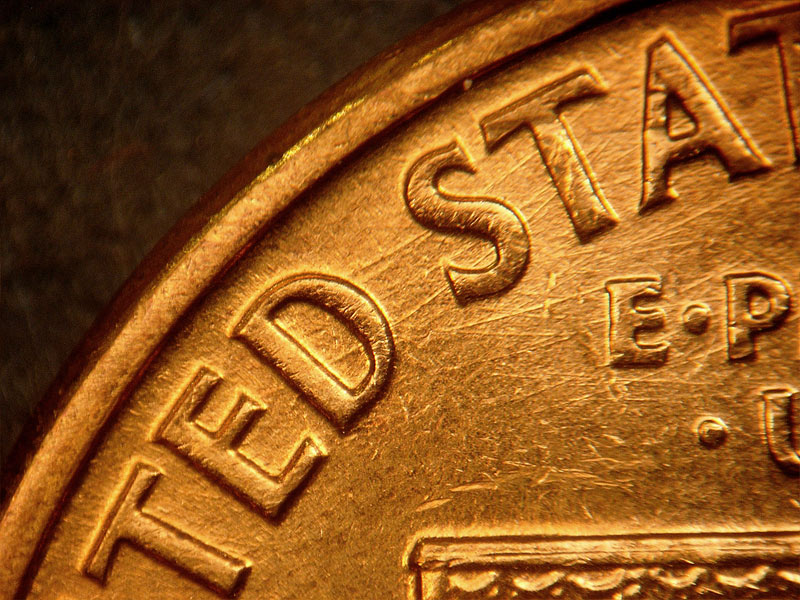 Die-stage B marker on 1960D•1MM•172 (1960 Repunched Mint Mark).