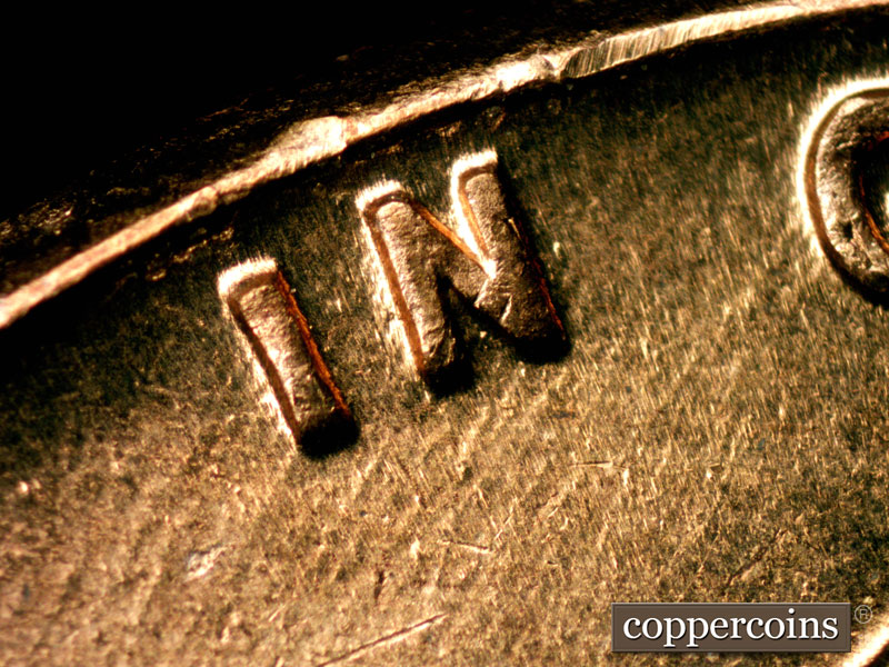 Die-stage B marker on 1960D•1MM•175 (1960 Repunched Mint Mark).