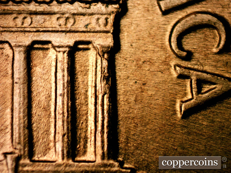 Die-stage B marker on 1960D•1MM•175 (1960 Repunched Mint Mark).