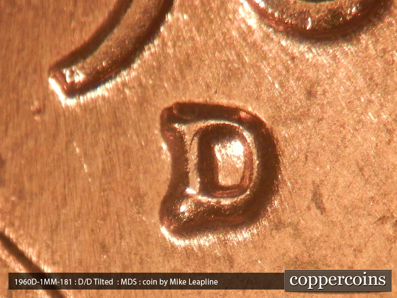 1960 Lincoln cent obverse, CopperCoins die 1960D•1MM•181.
