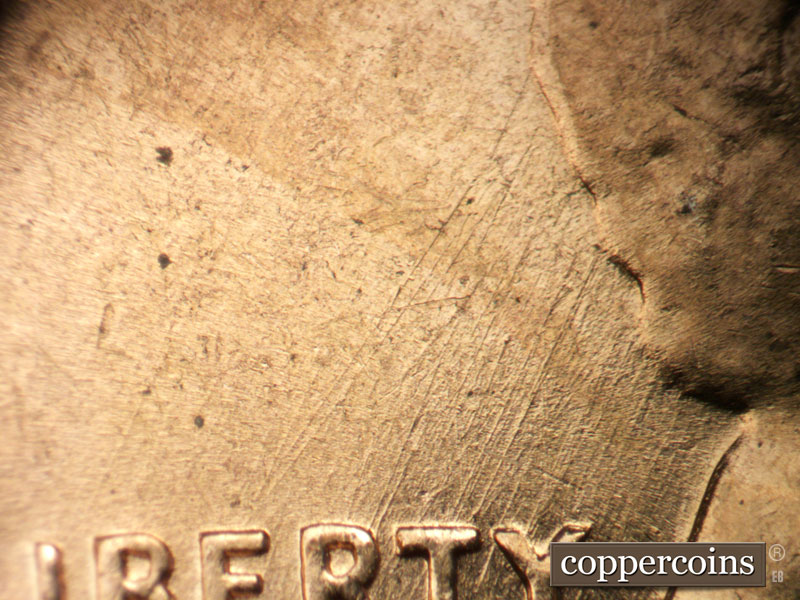 Die-stage C marker on 1960D•1MM•187 (1960 Repunched Mint Mark).