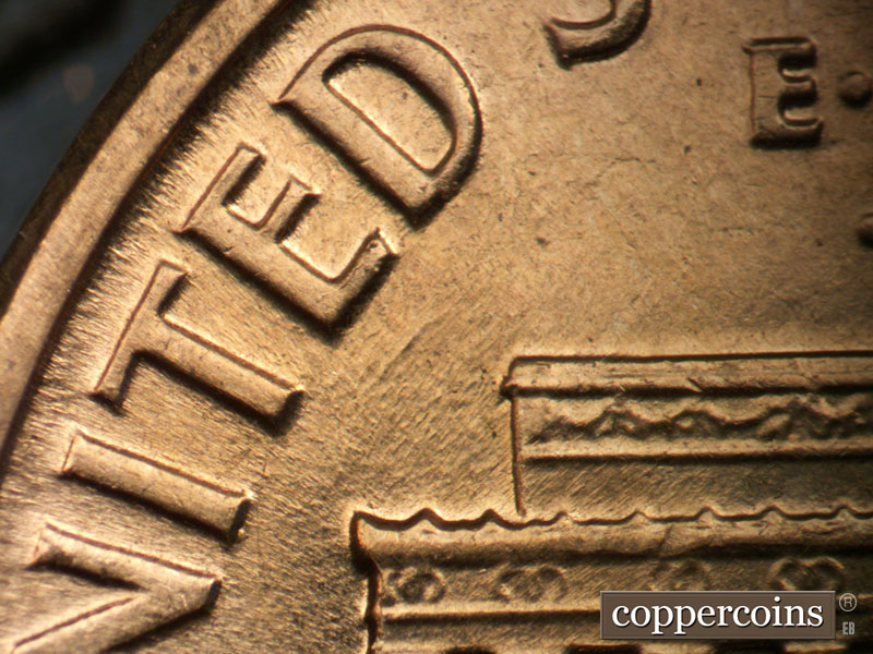 Die-stage C marker on 1960D•1MM•187 (1960 Repunched Mint Mark).