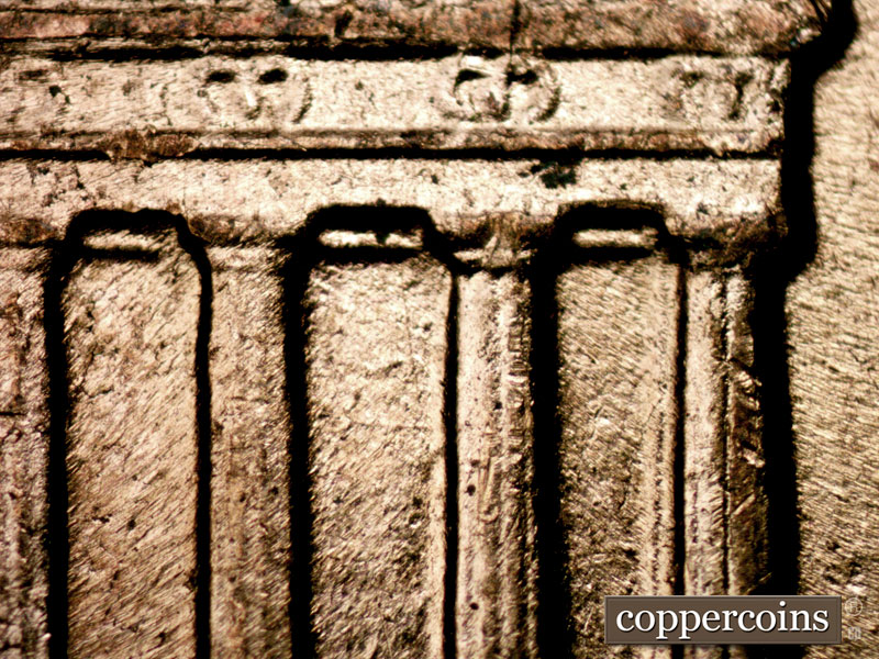 Die-stage B marker on 1960D•1MM•189 (1960 Repunched Mint Mark).