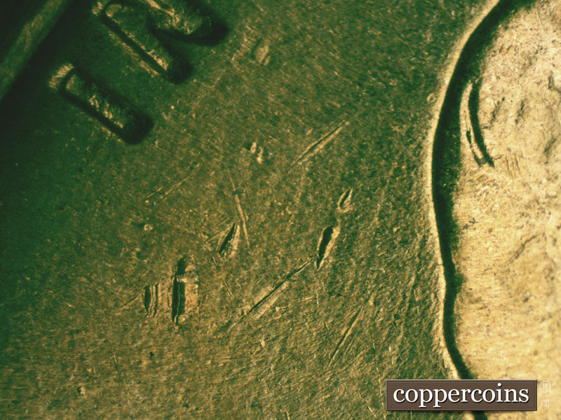 Die-stage C marker on 1960D•1MM•189 (1960 Repunched Mint Mark).