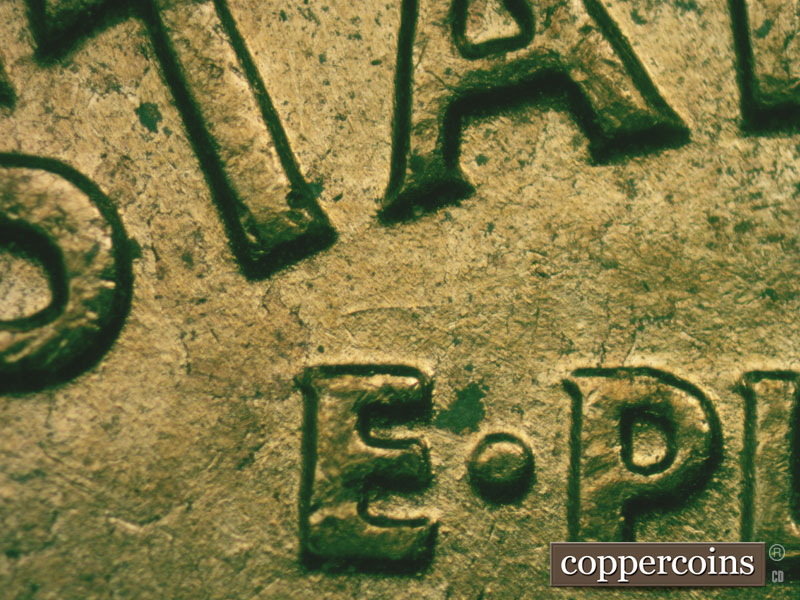 Die-stage C marker on 1960D•1MM•189 (1960 Repunched Mint Mark).