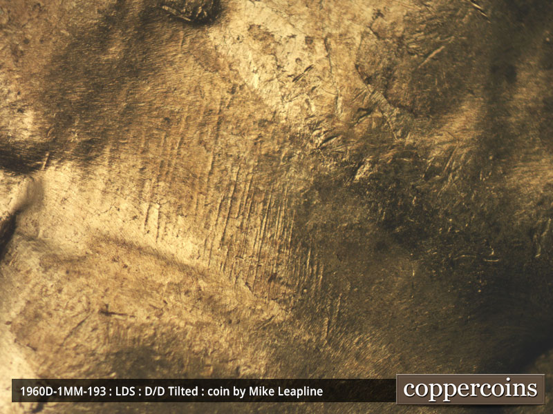 Die-stage C marker on 1960D•1MM•193 (1960 Repunched Mint Mark).