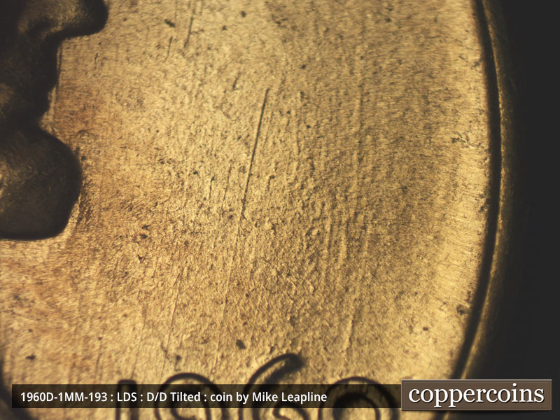Die-stage C marker on 1960D•1MM•193 (1960 Repunched Mint Mark).