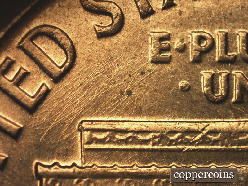 Die-stage B marker on 1960D•1MM•202 (1960 Repunched Mint Mark).