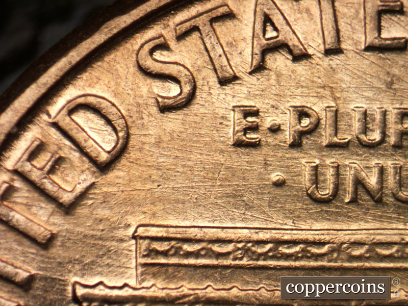 Die-stage C marker on 1960D•1MM•205 (1960 Repunched Mint Mark).