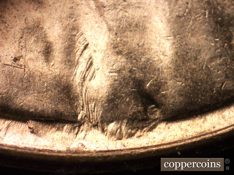 Die-stage C marker on 1960D•1MM•207 (1960 Repunched Mint Mark).